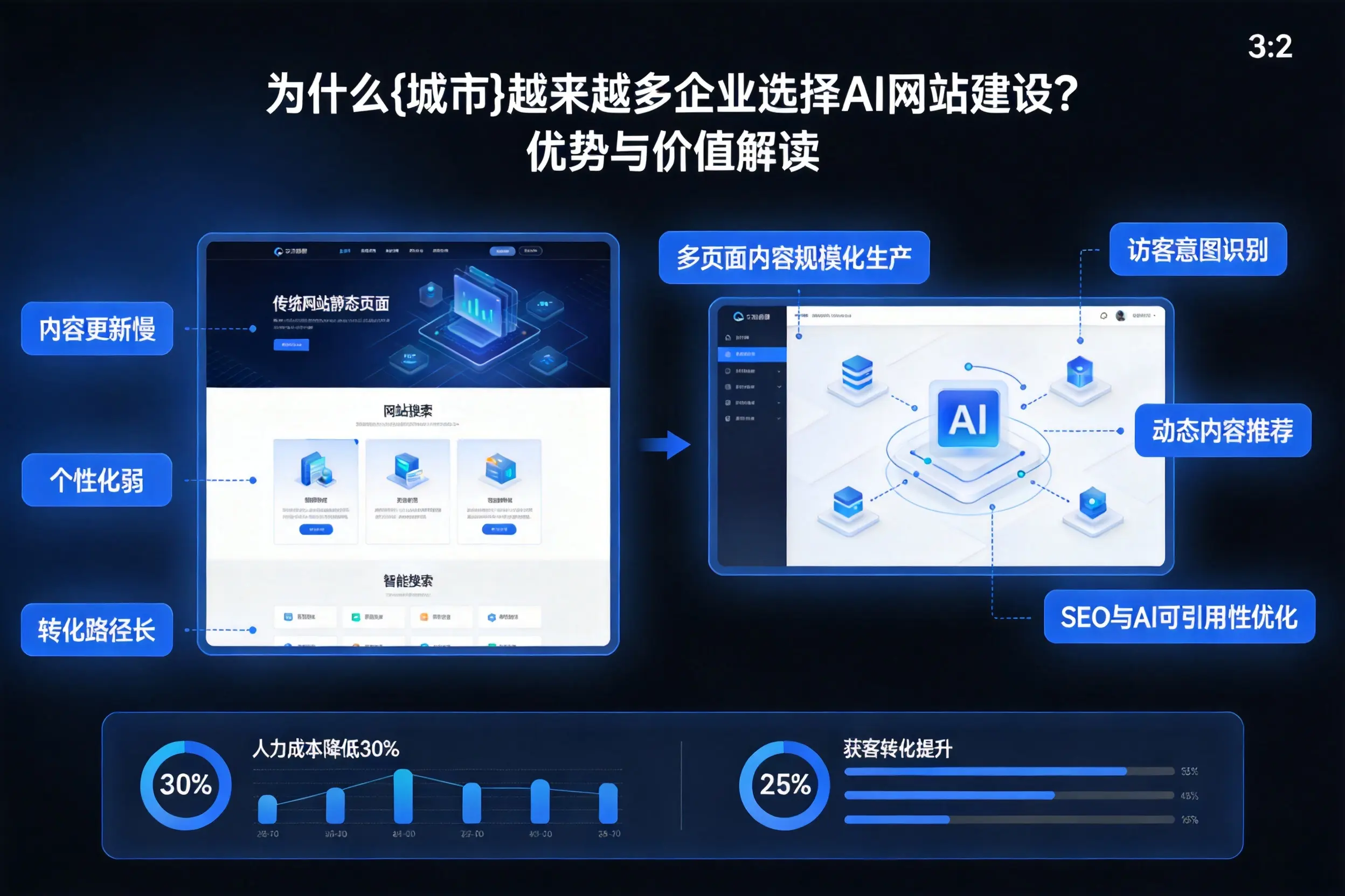 为什么吕梁越来越多企业选择AI网站建设?优势与价值解读