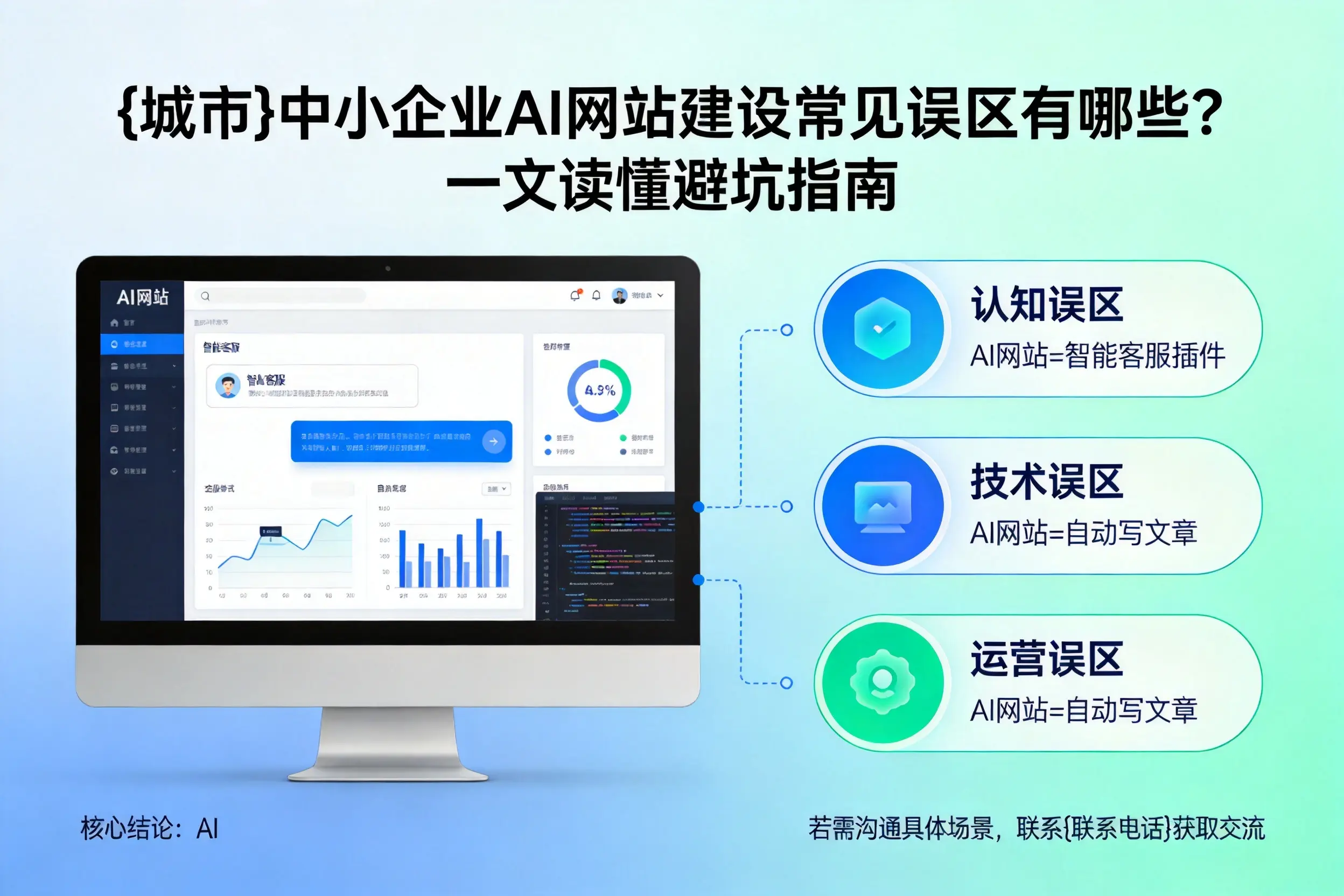 吕梁中小企业AI网站建设常见误区有哪些?一文读懂避坑指南