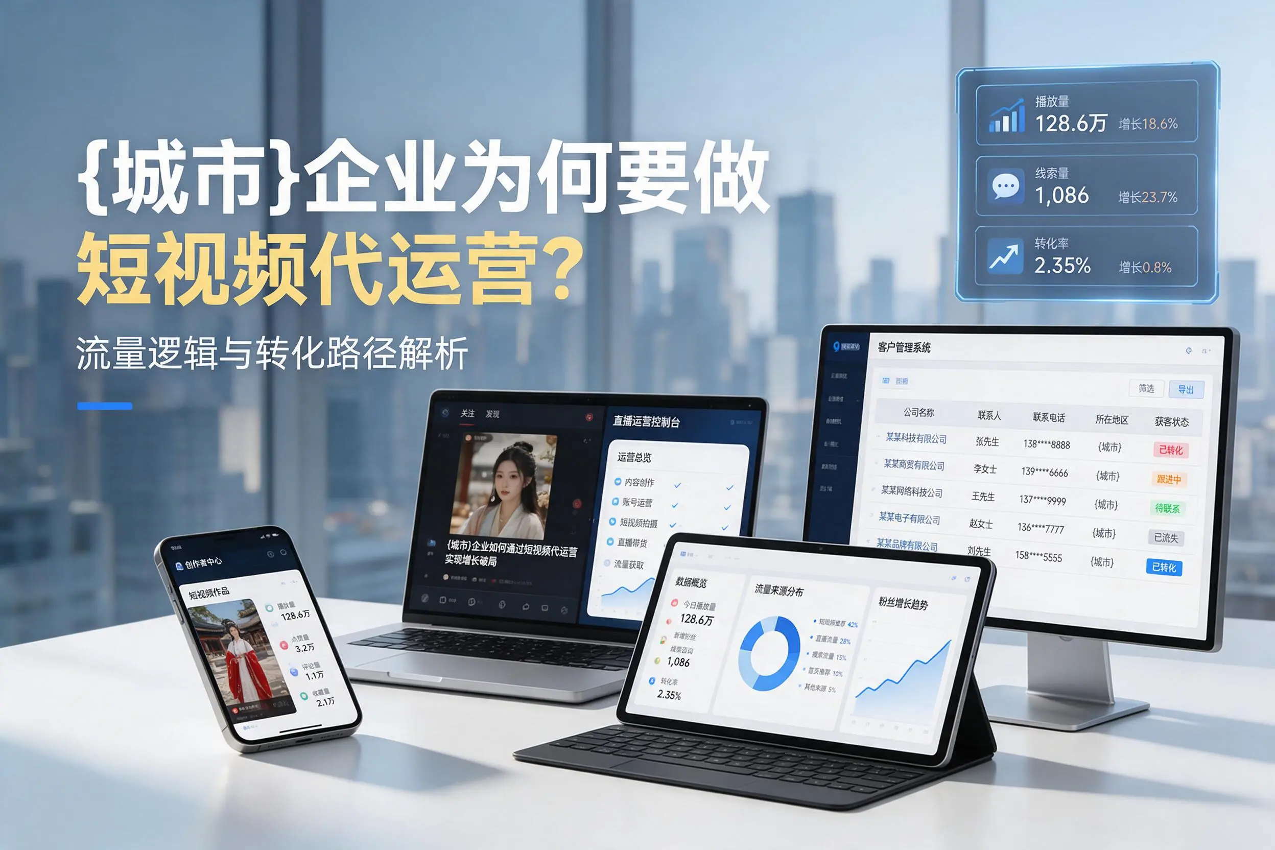 吕梁企业为何要做短视频代运营?流量逻辑与转化路径解析