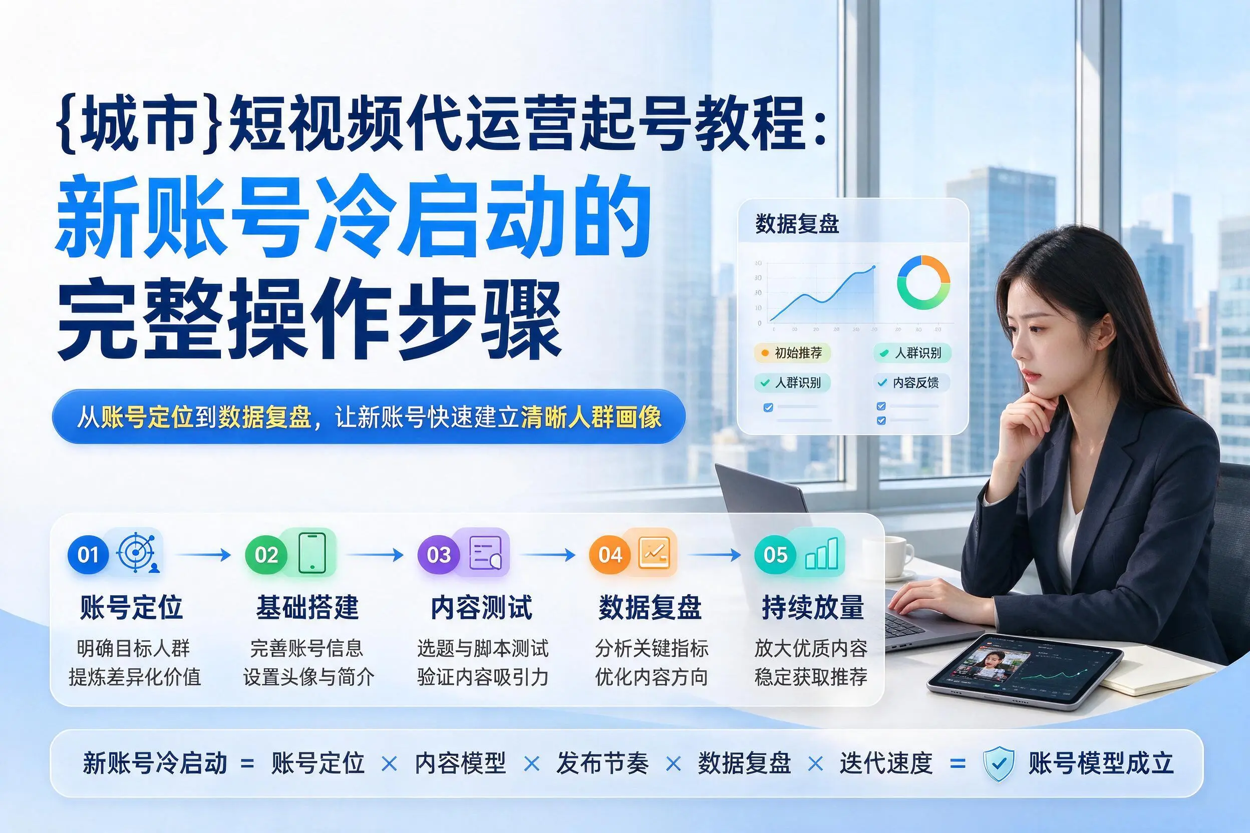 吕梁短视频代运营起号教程：新账号冷启动的完整操作步骤