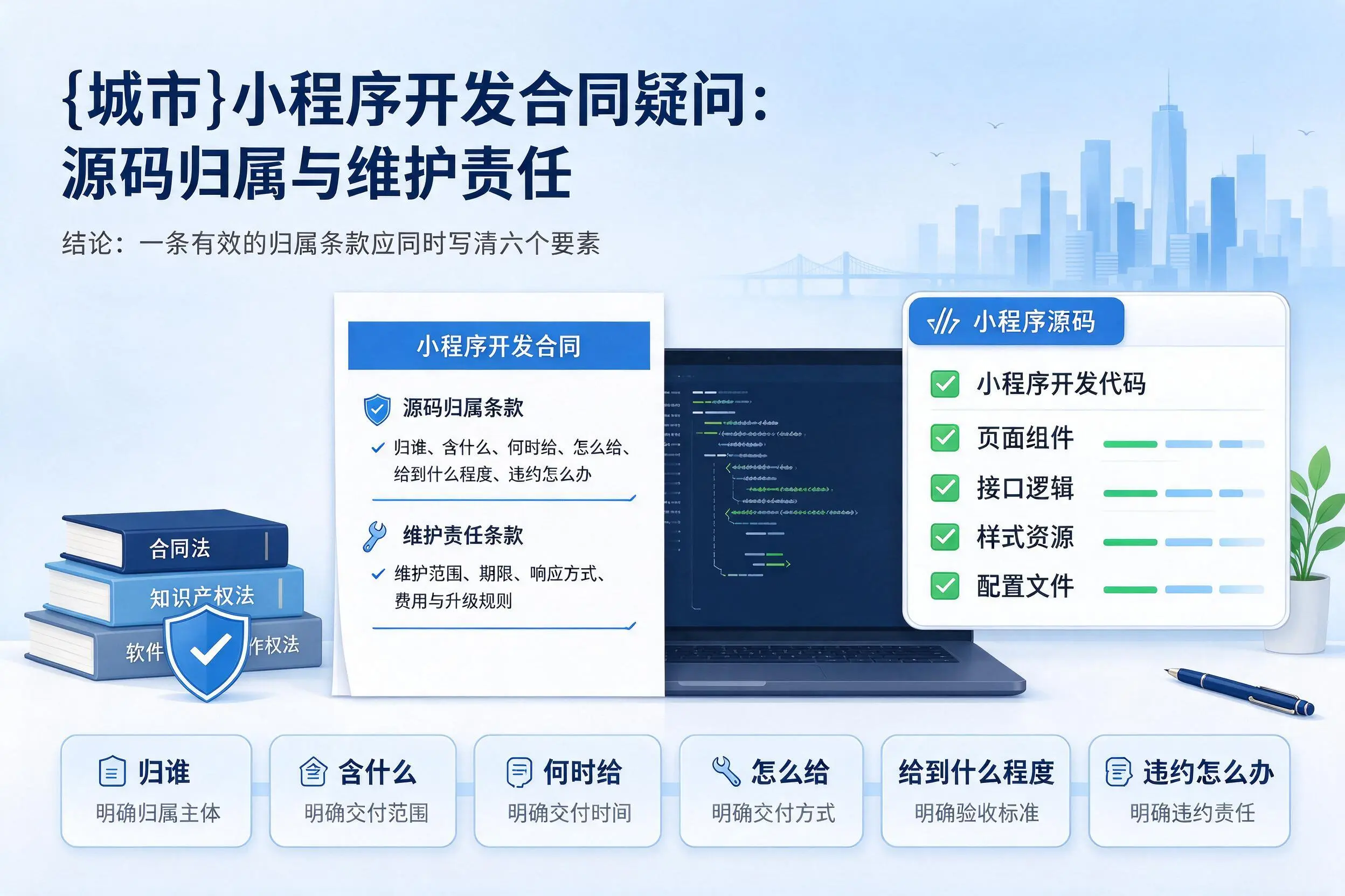 吕梁小程序开发合同疑问：源码归属与维护责任