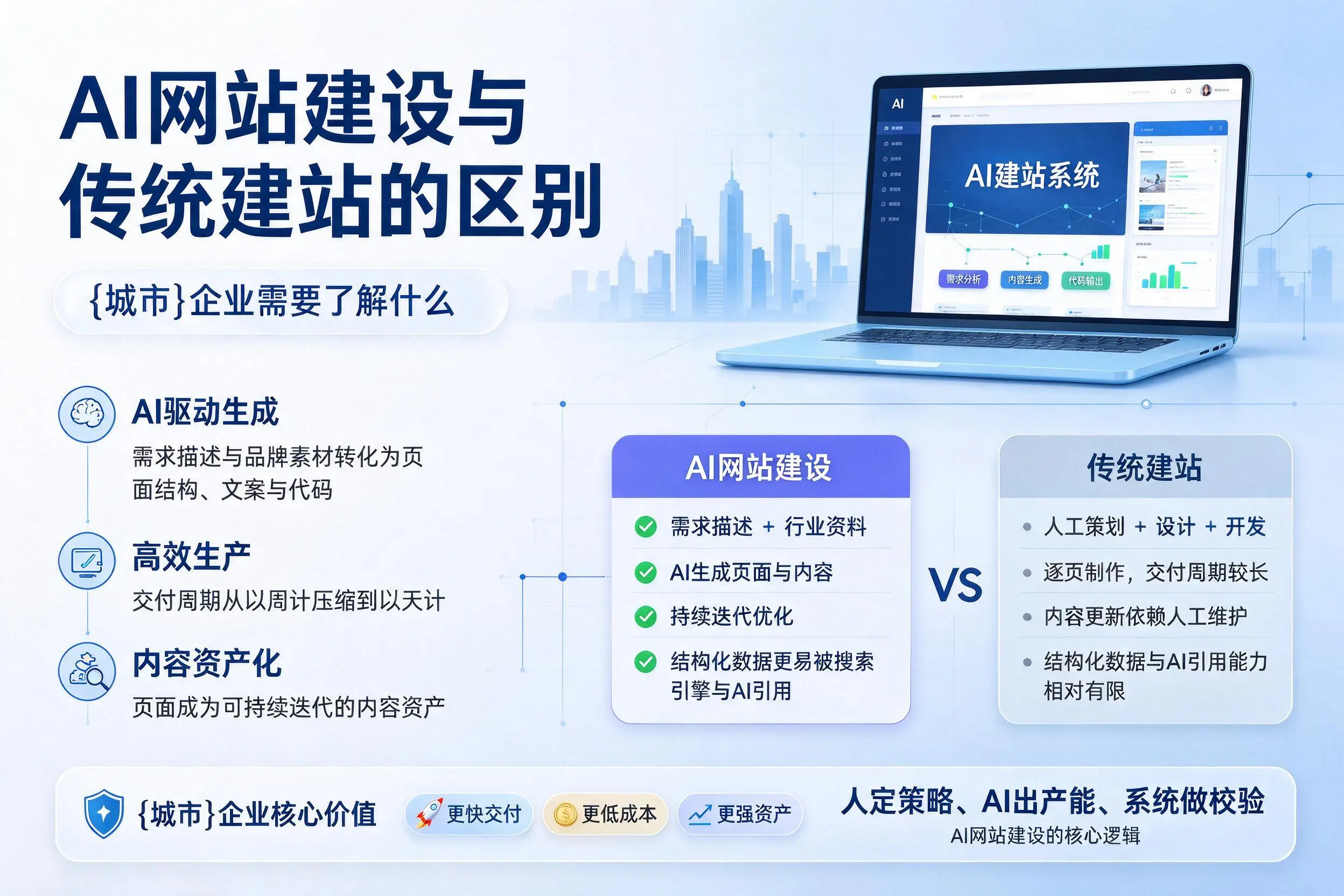 AI网站建设与传统建站的区别,吕梁企业需要了解什么