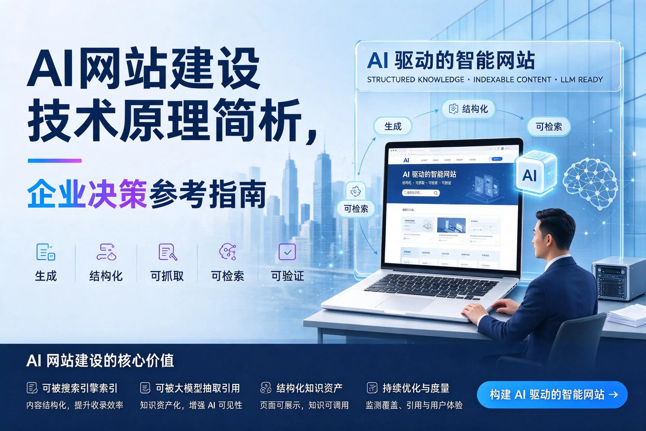 AI网站建设技术原理简析,吕梁企业决策参考指南