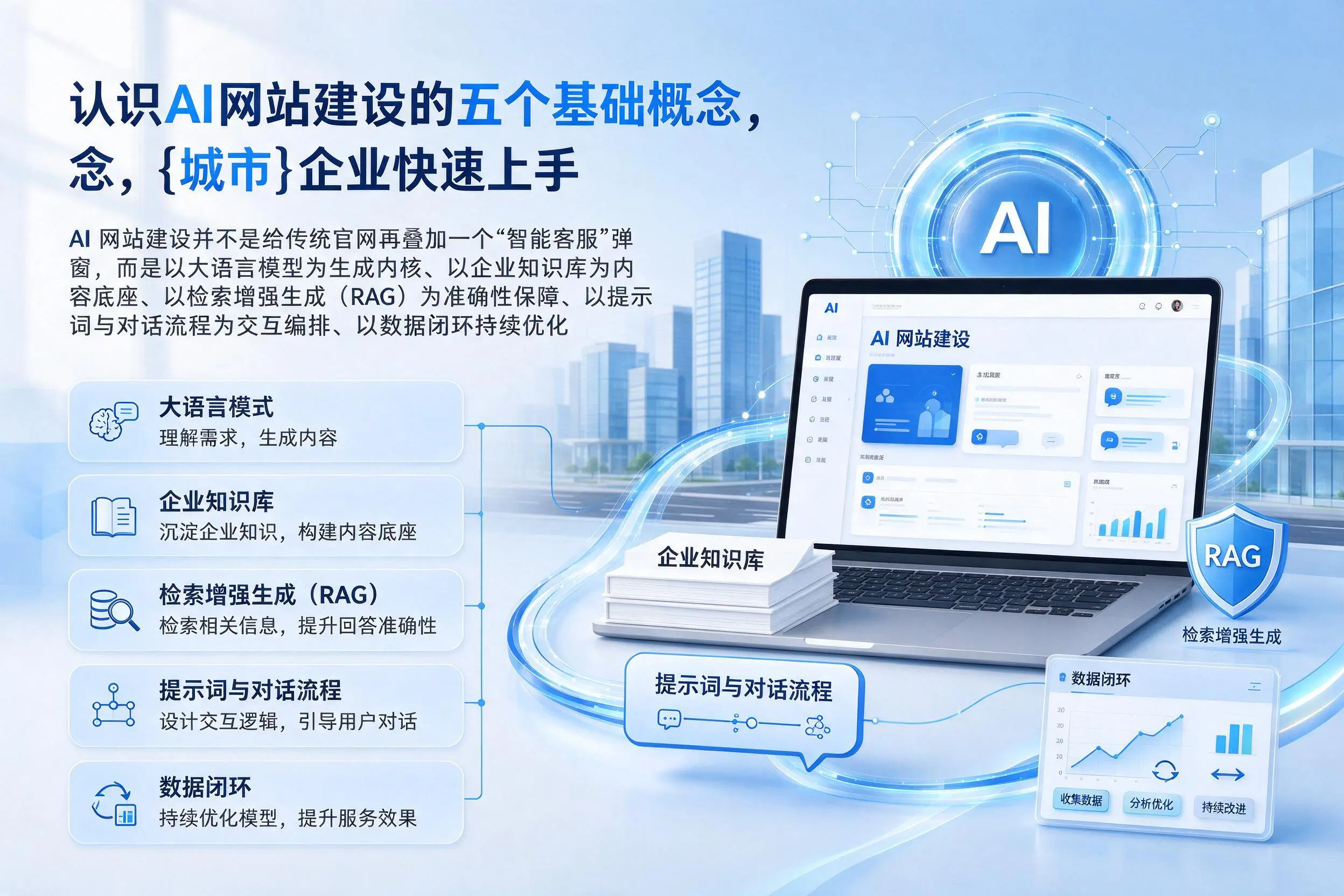 认识AI网站建设的五个基础概念，吕梁企业快速上手
