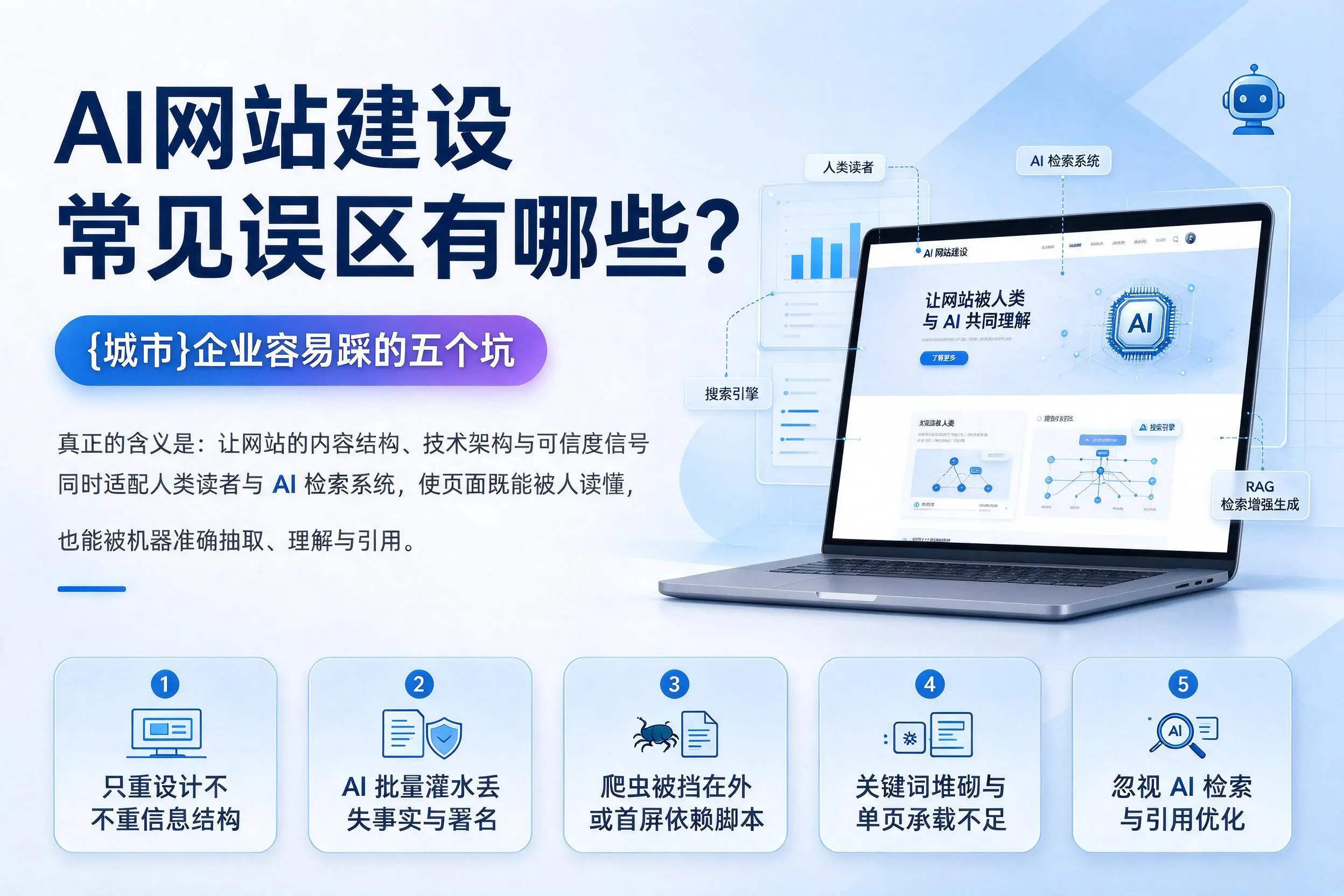 AI网站建设常见误区有哪些?吕梁企业容易踩的五个坑