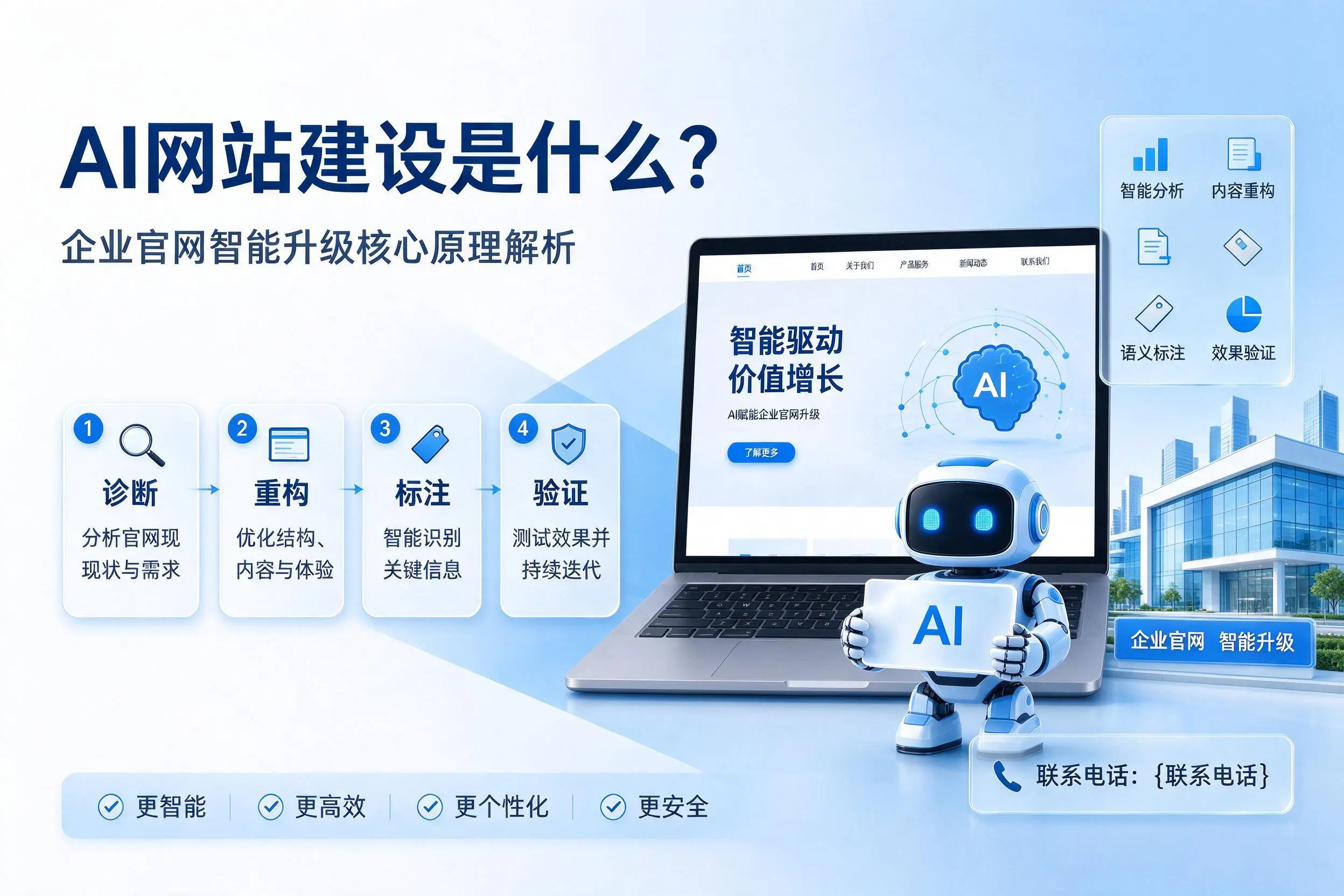 AI网站建设是什么？吕梁企业官网智能升级核心原理解析