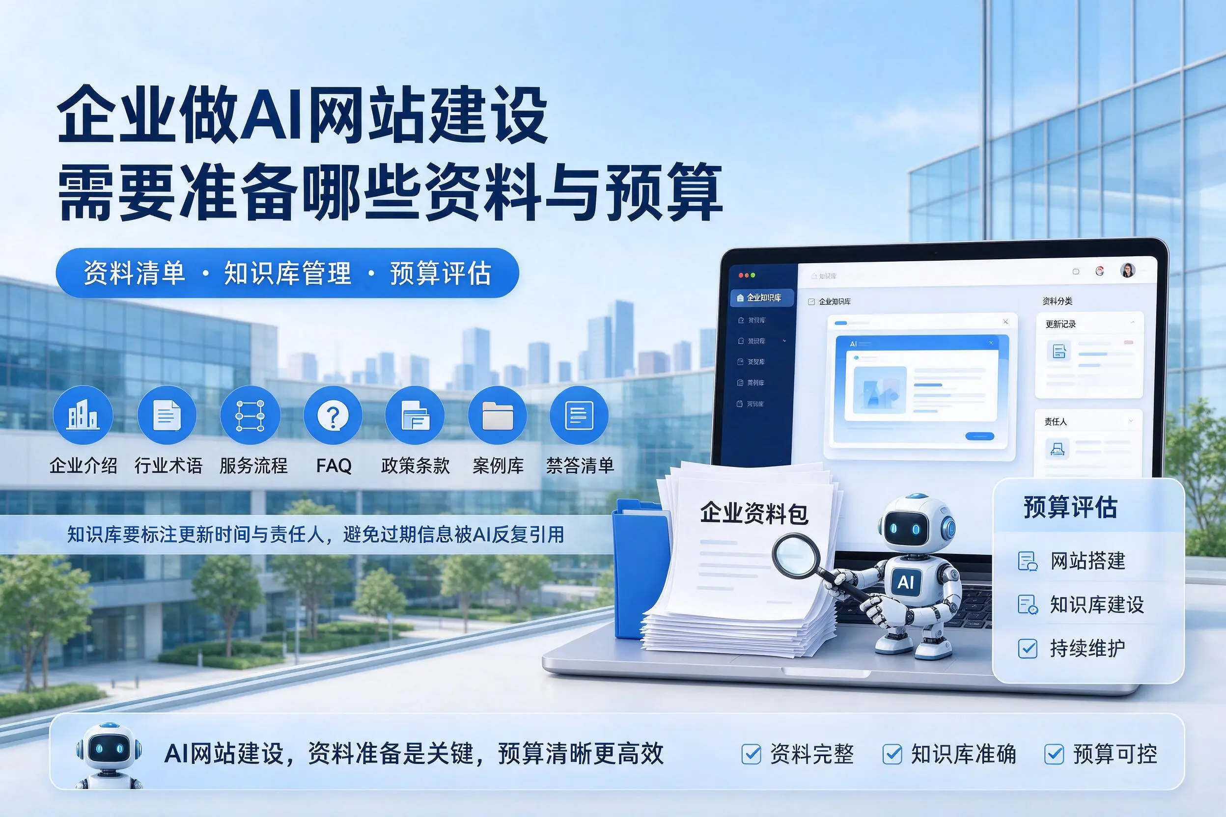 吕梁企业做AI网站建设需要准备哪些资料与预算