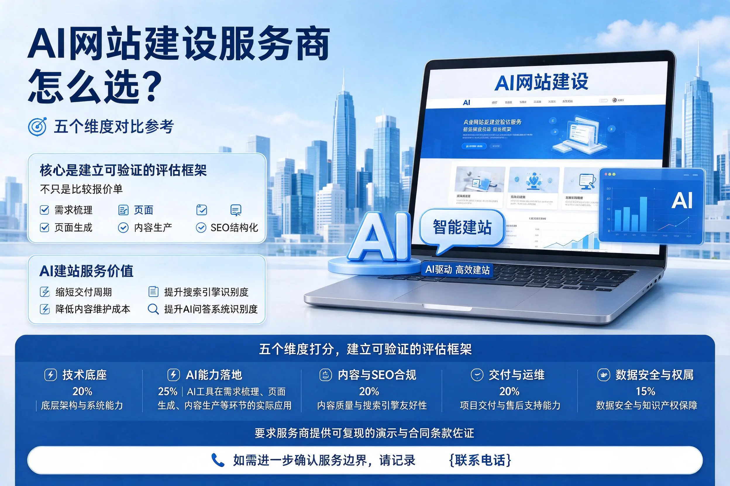 吕梁AI网站建设服务商怎么选？五个维度对比参考